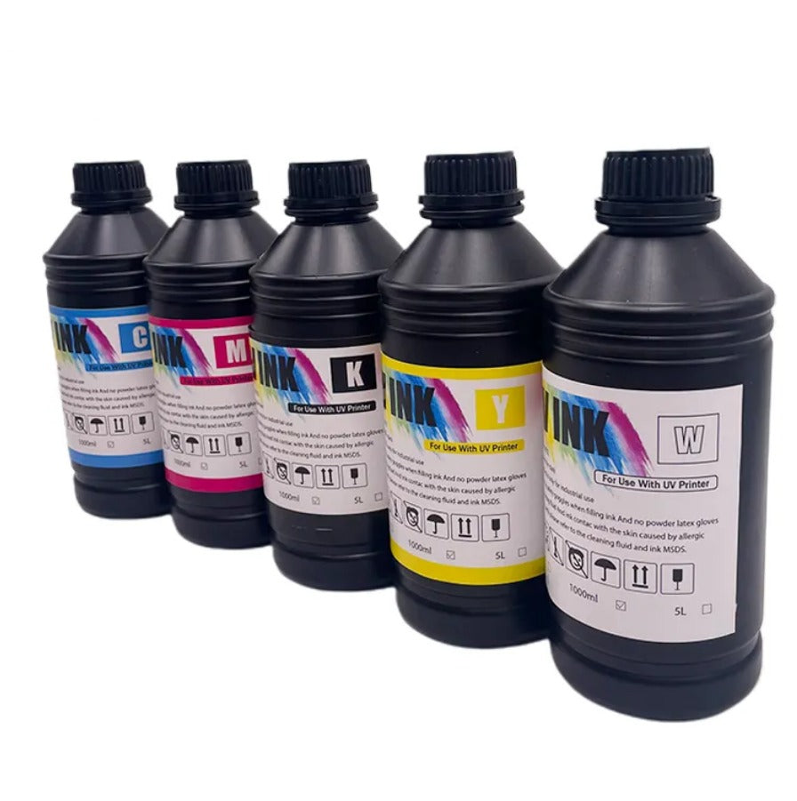 UV Print Ink Price Printing on PVC and Glass Sheet Ocbestjet 5 Colors UV Ink Soft Hard