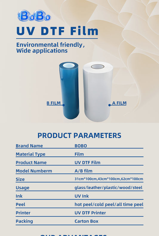 Fast High Quality Service Film Uv Dtf ab Film for Uv Label Sticker Printing