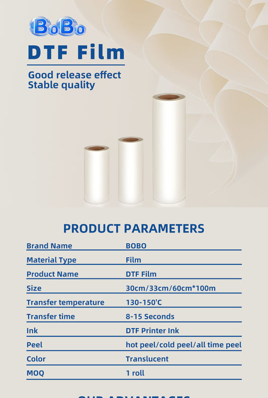 A1 24inch/60cm Size Dtf Pet Film Hot Peel and Cold Peel Direct to Transfer Film Printing Machine