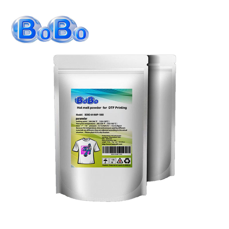 Leaf 1kg/Bag 20kg TPU DTF Powder BOBO DTF Transfer Powder High Elasticity White Black Hot Melt Powder