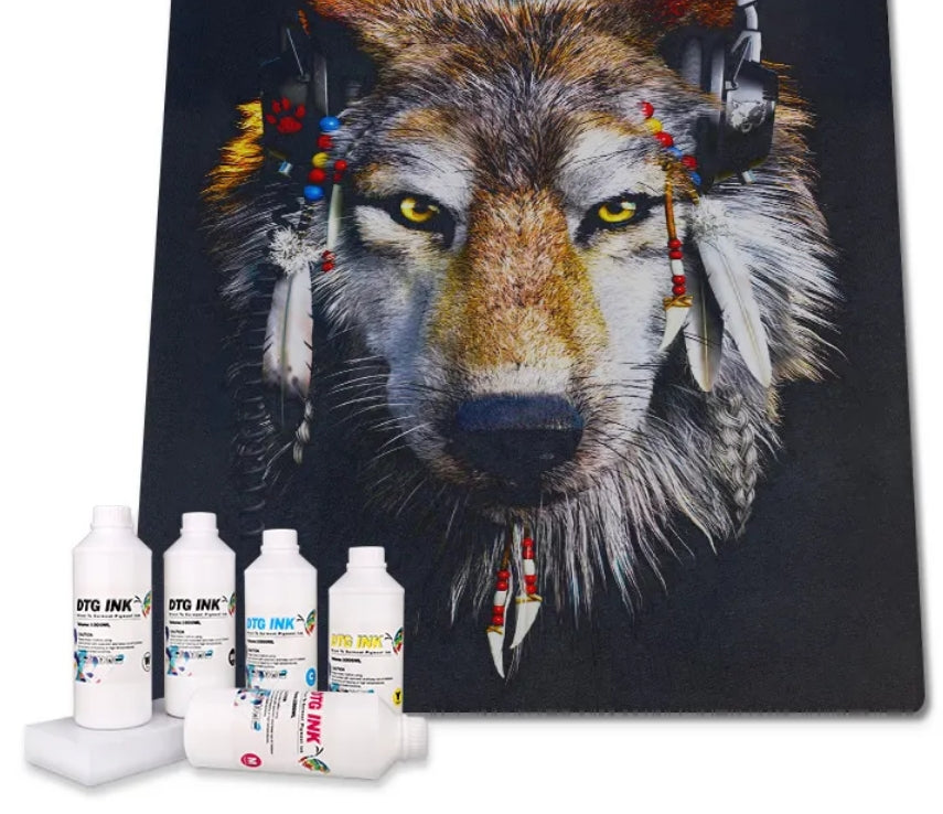 1000ML High Density White Bulk DTG Printing Ink for Epson  Digital T Shirt Textile Printer