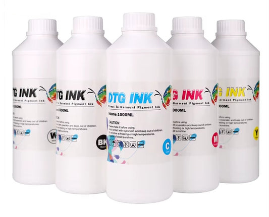 1000ML High Density White Bulk DTG Printing Ink for Epson  Digital T Shirt Textile Printer